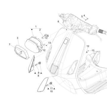 Headlight Vespa Sprint 2-stroke