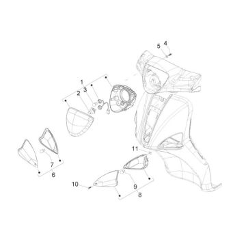 Turn signal Piaggio Liberty 4-stroke