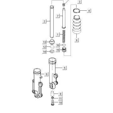 Front leg Kymco Vitality 2t ac sportstream