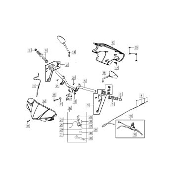 Front brake Kymco Carry 4-stroke black