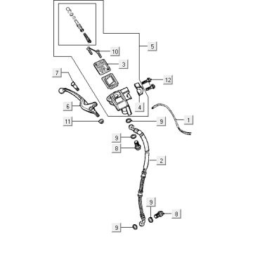 Front brake Kymco Vitality 2t ac sportstream