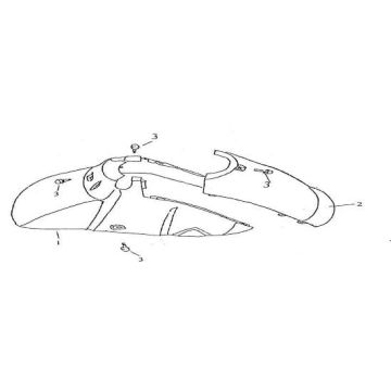 Front fender BTC Grande Retro 125cc