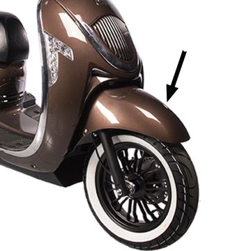 Front fender Agm Veterano brown original