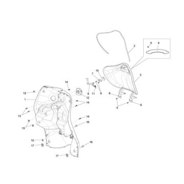 Leg shield Piaggio Liberty 4-stroke