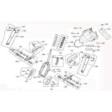 Front Fork-Mudguard Edwards Tomorrow Legend red