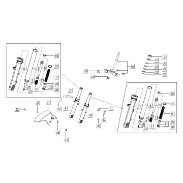 front fork AGILITY CITY 16 4T 150
