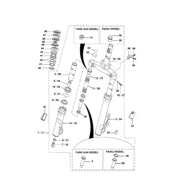 Front Fork Yamaha Bw's 2-Stroke