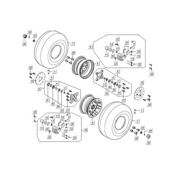 Front wheel Kymco MXU 300R