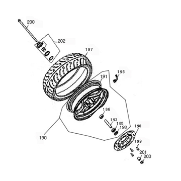 Front wheel AGM New Flash matt anthracite