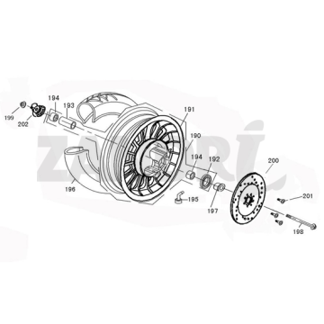 Front wheel Santini Capri white