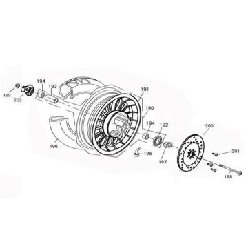 Front wheel Edwards Tomorrow Legend white