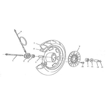 Front wheel Fosti Retro 125cc