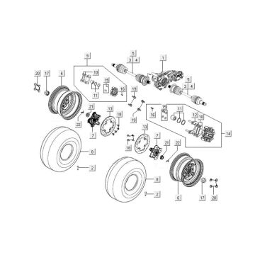 Front wheel Kymco MXU 400