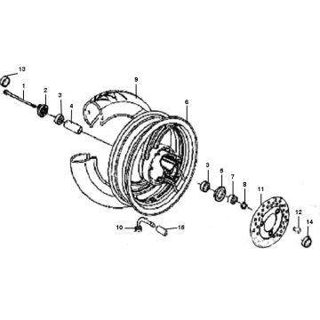 Front wheel Rover Classic 4-stroke