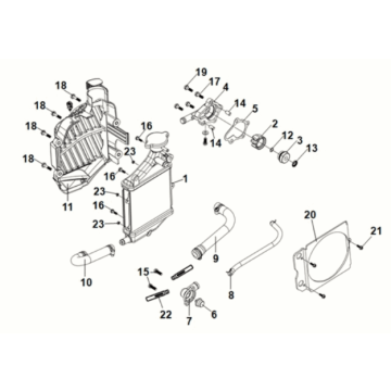 Water pump Sym Jet 14 125I LC E5 2021-2024