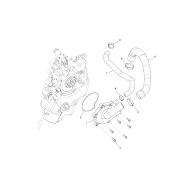 Water pump Piaggio MP3 500 LT Business 2014-2016