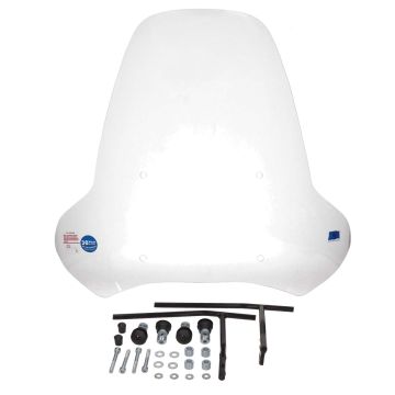 Windshield high clear AGM New Flash/Old Classic/Carino/Dolce Vita/Pico/Venti/San Remo/Fun/Piccolo (without handlebar cover)