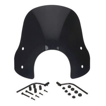 Windshield small/sports glossy black AGM VX/China Classic LX/Napoli/BTC Riva/GTS Tuscany