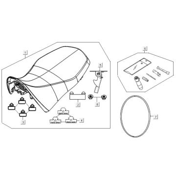 Saddle Kymco MXU 300R