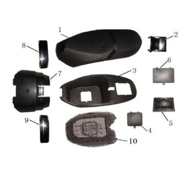 Saddle China LX white