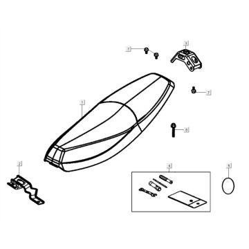 Saddle Kymco K-Pipe 125cc