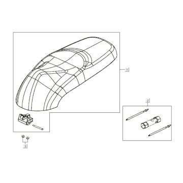 Saddle Kymco Like 200i White