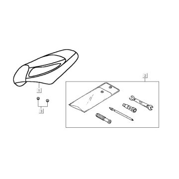 Saddle Kymco Vitality 4t ac diamond-black