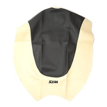 Saddle cover Sym Mio black/cream