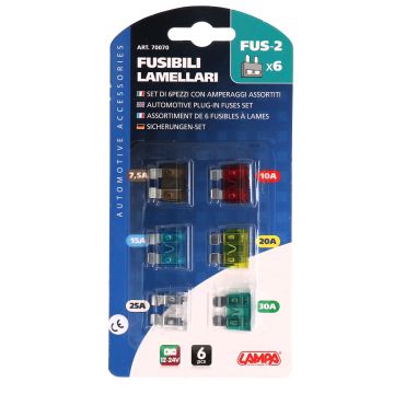 Fuses assortment pitch 14.5mm 7.5 - 30A