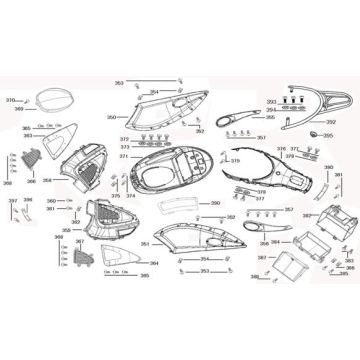 Engine / side covers - Helmet compartment - Rear carrier Edwards Tomorrow Legend 50 4T AC brown