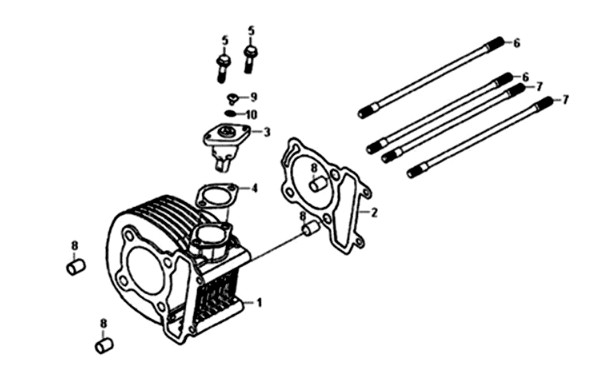 Cylinder/head gasket/base gasket Sym Symphony ST 200I