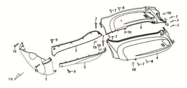 Sym Fiddle II 125S plating