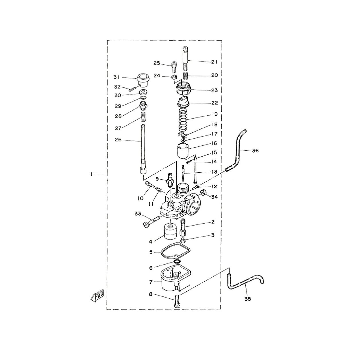 Caburateur Yamaha FS1