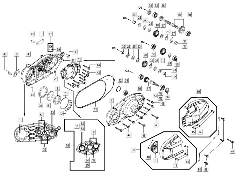 Drive shaft Kymco Myroad 700i