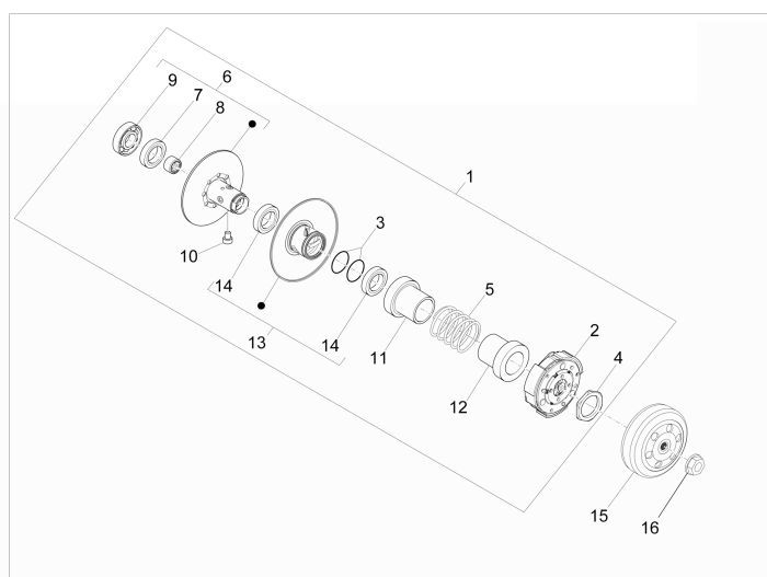 Clutch Vespa Sprint 2-stroke