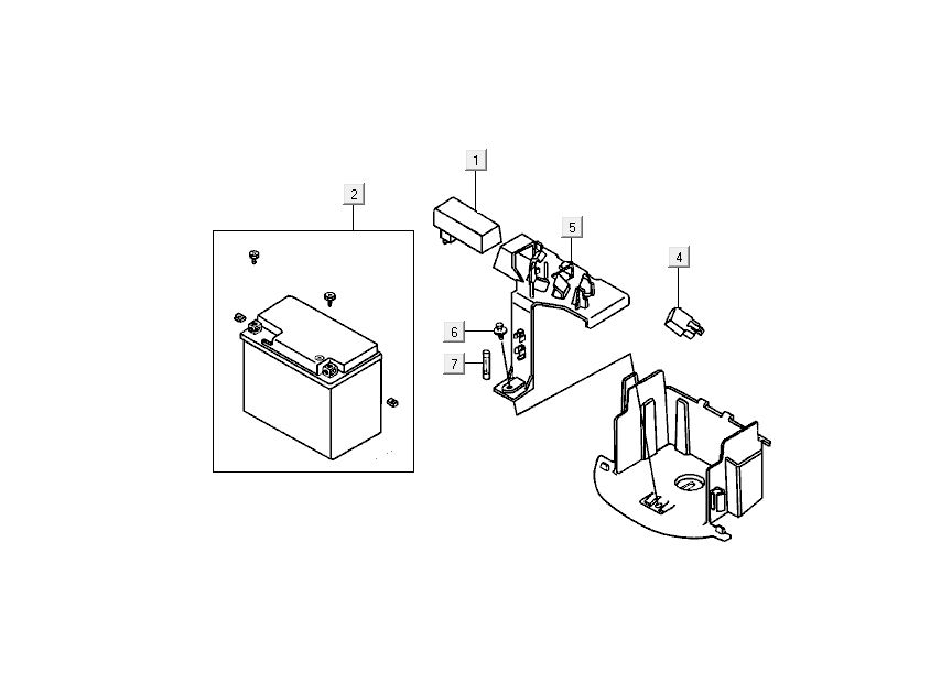Battery - CDI Kymco DJ 2-stroke Silver