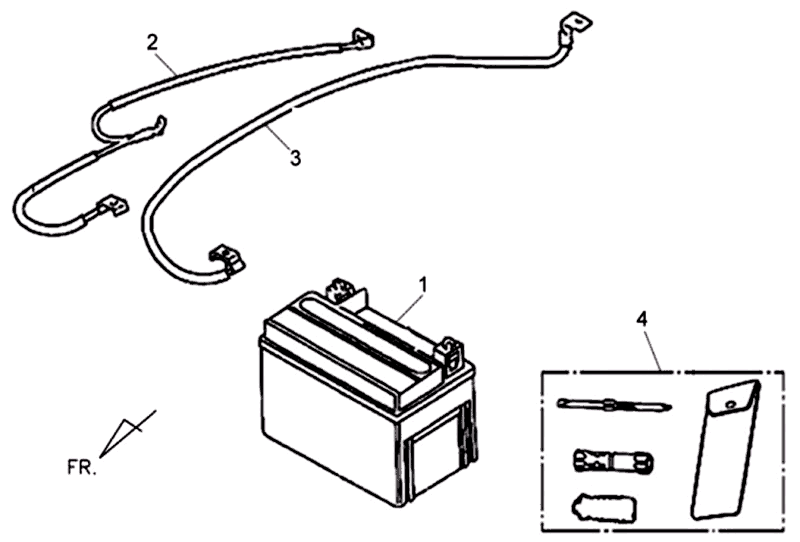Battery Sym Jet 4 (R086) red