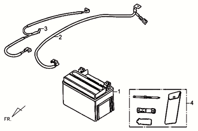 Battery Sym Allo GT (WH006 S882U) white silver