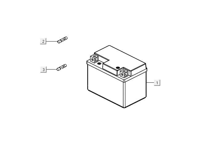battery AGILITY 16+ 4T 125 Matte Metallic Light Blue