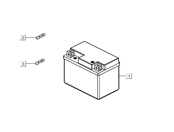 battery AGILITY 16+ 4T 125 Matte Metallic Silver