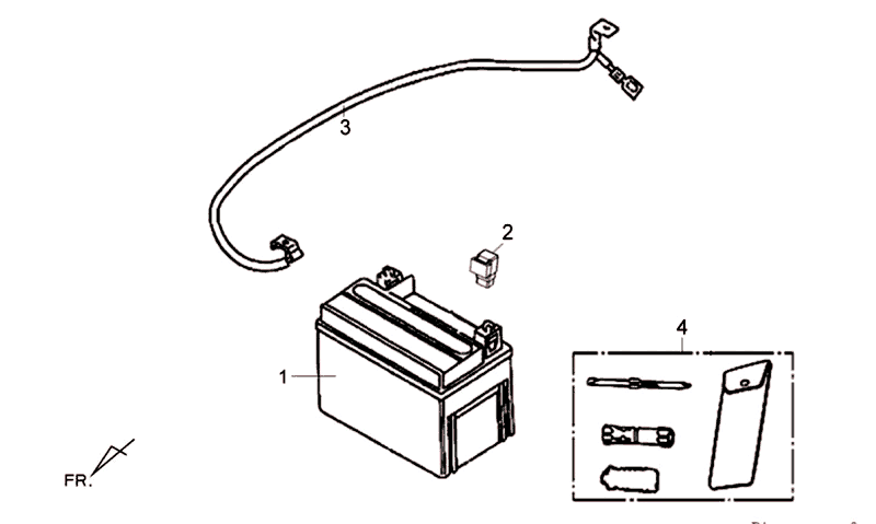 Battery Tool Set Sym Fiddle III -Battery Tool Set Sym Fiddle III