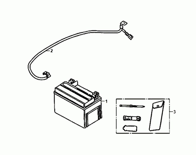Battery Tool Set Sym Allo Euro4 (BK-5560S) Bright Black