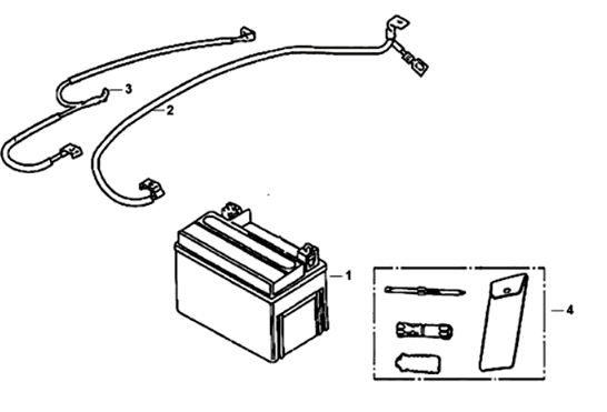 Accu / Gereedschapset Sym Orbit III 125I E4
