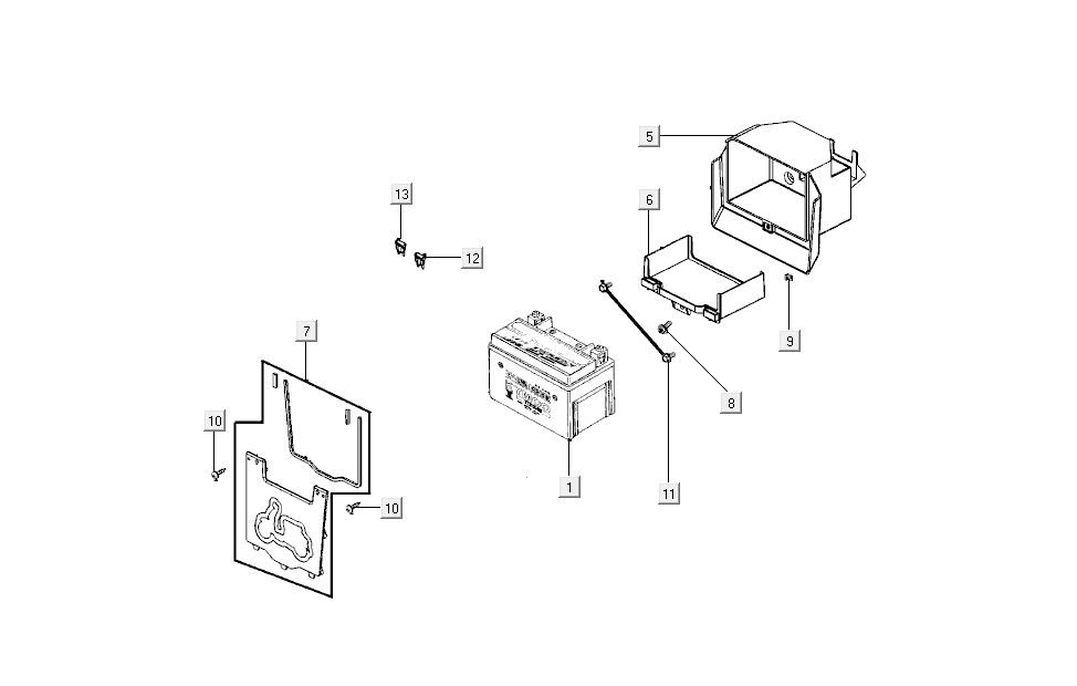 Battery Kymco New Sento 4-stroke 50i black