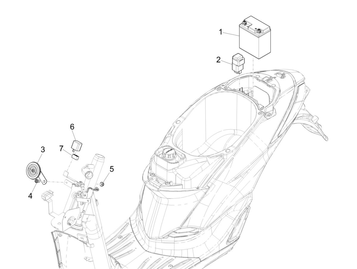 Liberty 125 IGET 4T 3V IE E4 ABS battery 2015 - 2019 (EMEA)