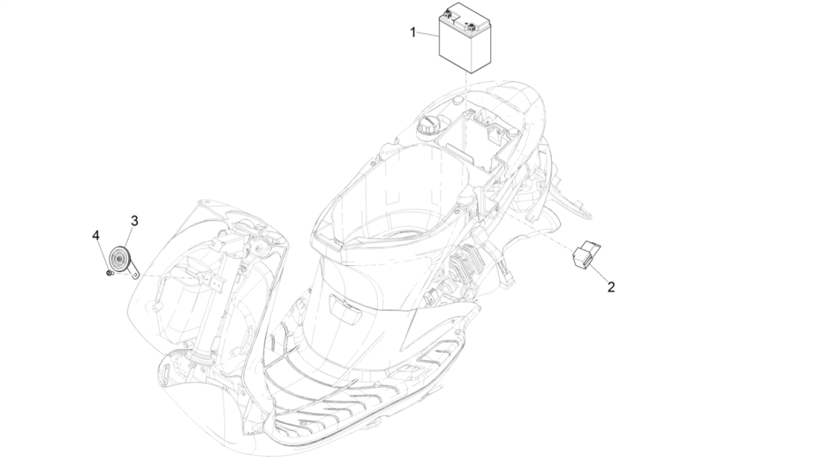 Battery Piaggo Zip 4-stroke (euro4 injection IGET)