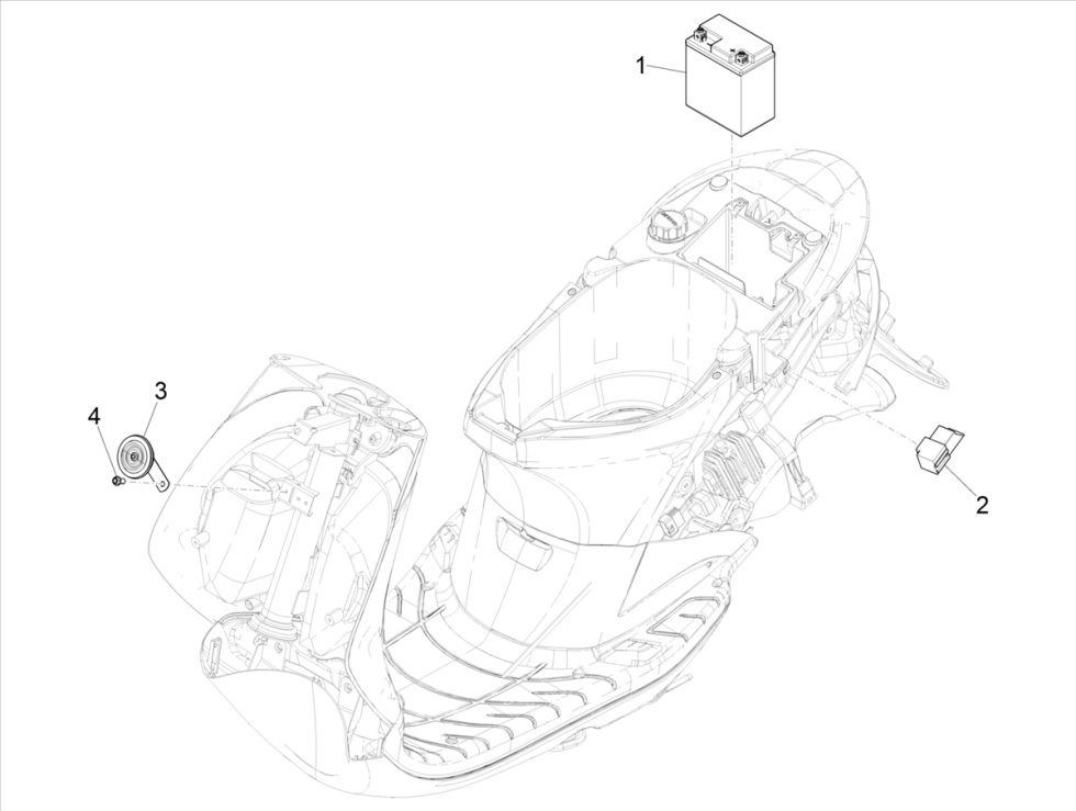 Piaggo Zip 4-stroke battery (euro5 injection IGET)