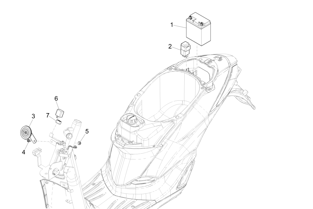 Battery Piaggio Liberty 50 4-stroke (IGET Euro 4)