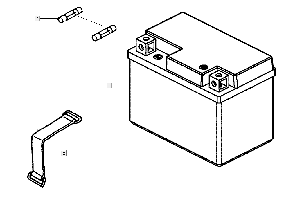 Battery Kymco Super8 Street 50i E4 Matt Black