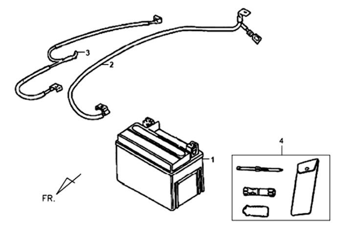 Sym XPRO 50 E4 battery